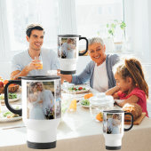 文字カスタムアンドファミリーフォトカレッパーソナライズされたジ トラベルマグ