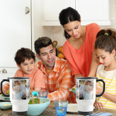 文字カスタムアンドファミリーフォトカレッパーソナライズされたジ トラベルマグ