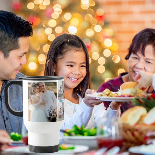 文字カスタムアンドファミリーフォトカレッパーソナライズされたジ トラベルマグ