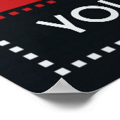 文字カスタムアールデコ音楽ポスター ポスター (角)