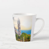 文字カスタムイスタンブール カフェラテマグ (右)