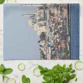 文字カスタムイスタンブール キッチンタオル (折り畳み)