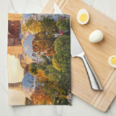 文字カスタムイスタンブール キッチンタオル (四つ折り)