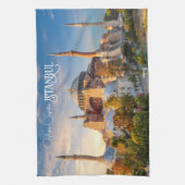 文字カスタムイスタンブール キッチンタオル (縦)