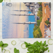 文字カスタムイスタンブール キッチンタオル (折り畳み)