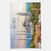 文字カスタムイスタンブール キッチンタオル (縦)