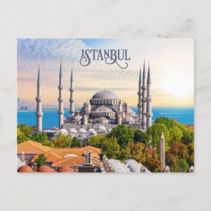 文字カスタムイスタンブール ポストカード