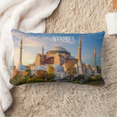 文字カスタムイスタンブール ランバークッション (ブランケット)