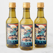 文字カスタムイタリア ワインラベル (ボトル)