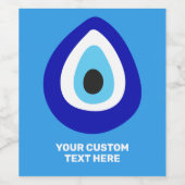 文字カスタムイブナルアイナザリアムレット ワインラベル (シングルラベル)