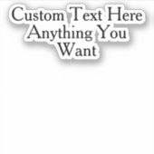 文字カスタムインミムユーモア引用文おもしろいことわざ シール (正面)