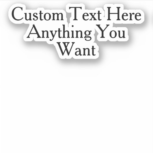 文字カスタムインミムユーモア引用文おもしろいことわざ シール (正面)