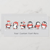 文字カスタムウィンターペンギン (正面/裏面)