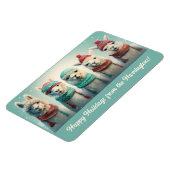 文字カスタムウィンターラマス マグネット (左側)