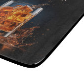 文字カスタムウイスキー カッティングボード (角)