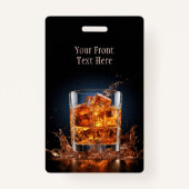 文字カスタムウイスキー バッジ (正面)