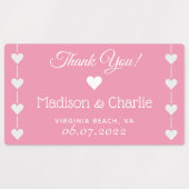 文字カスタムウェディングラベル ラベル (デザイン1)