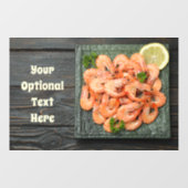 文字カスタムエビ ウィンドウサイン (シート)