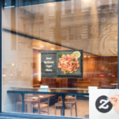 文字カスタムエビ ウィンドウサイン (カフェ窓)