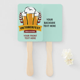 文字カスタムオクトーバーフェストハンドファンセット ハンドファン