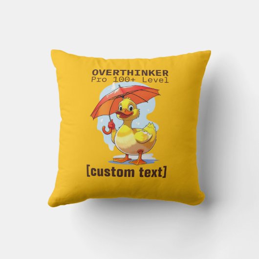 文字カスタムオーバーシンカーデザイン クッション (裏面)