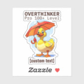 文字カスタムオーバーシンカーデザイン シール (シート)