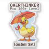 文字カスタムオーバーシンカーデザイン シール (正面)