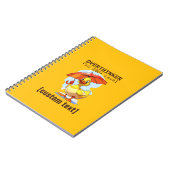 文字カスタムオーバーシンカーデザイン ノートブック (左側)