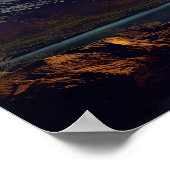 文字カスタムオーロラボレリス ポスター (角)