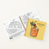 文字カスタムカクテルレシピ ノートブック (内部)