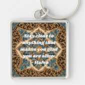 文字カスタムカタムマルケトルペルシャアートギフト キーホルダー (正面)