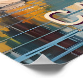 文字カスタムカナダ旅行ポスター ポスター (角)