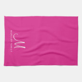 文字カスタムカラーファミリー名モノグラムテンプレート キッチンタオル (横)