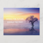 文字カスタムカルムツェンインハレエクシェールミスティレイクツリー ポストカード (正面)