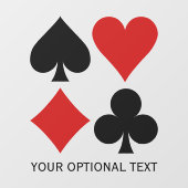 文字カスタムカードスーツ ウィンドウサイン (シート)