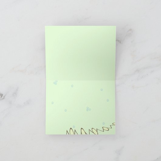 文字カスタムカード – PEG、パステルフローラ背景 サンキューカード (内部)