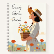 文字カスタムガーデンジャーナル