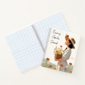 文字カスタムガーデンジャーナル ノートブック (内部)