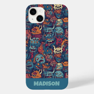 文字カスタムキッズモンスターパターン Case-Mate iPhone 14 PLUSケース