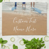 文字カスタムキッチンタオル夏デザイン キッチンタオル (折り畳み)