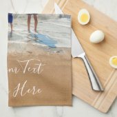 文字カスタムキッチンタオル夏デザイン キッチンタオル (四つ折り)