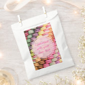 文字カスタムキュートマカロン フェイバーバッグ (クリップ留めされた状態)