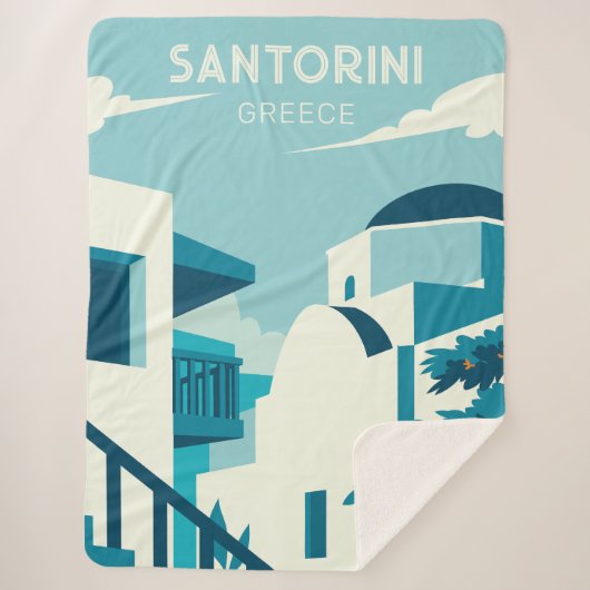 文字カスタムギリシャ シェルパブランケット (正面)