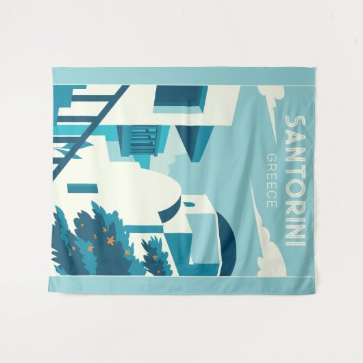 文字カスタムギリシャ タペストリー (正面(横))