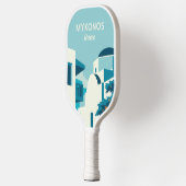 文字カスタムギリシャ ピックルボールラケット (左)