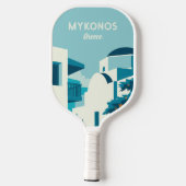 文字カスタムギリシャ ピックルボールラケット (裏面)