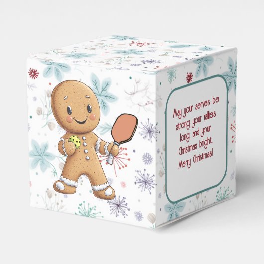 文字カスタムクランブルクリスマスラリージンジャーブレッド フェイバーボックス (正面サイド)