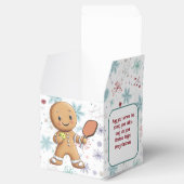 文字カスタムクランブルクリスマスラリージンジャーブレッド フェイバーボックス (オープン)