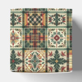 文字カスタムクランブルクリスマスラリージンジャーブレッド フェイバーボックス (上部)