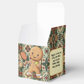 文字カスタムクランブルクリスマスラリージンジャーブレッド フェイバーボックス (オープン)